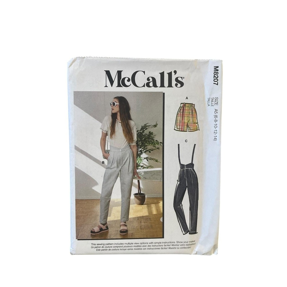 McCall's M8207 Misses Pants‎ Shorts Jumpsuit Size 6-14 Modern